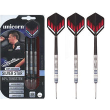 Load image into Gallery viewer, SILVER STAR GARY ANDERSON 80% TUNGSTEN DART
